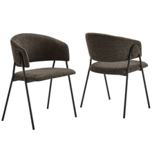 Load image into Gallery viewer, Nella Upholstered Heathered Chenille Dining Chairs Set of 2 by Modway