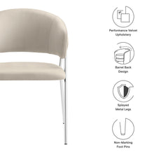 Load image into Gallery viewer, Nella Upholstered Performance Velvet Dining Chair Set of 2 by Modway