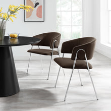 Load image into Gallery viewer, Nella Upholstered Performance Velvet Dining Chair Set of 2 by Modway