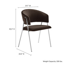 Load image into Gallery viewer, Nella Upholstered Performance Velvet Dining Chair Set of 2 by Modway