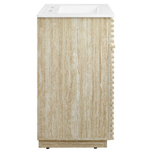 Load image into Gallery viewer, Render 24" Faux Travertine Bathroom Vanity With Sink by Modway