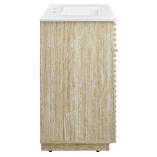 Load image into Gallery viewer, Render 36" Faux Travertine Bathroom Vanity With Sink by Modway