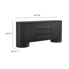 Load image into Gallery viewer, Duval 71" Rounded Sideboard Storage Cabinet by Modway