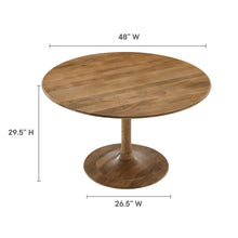 Load image into Gallery viewer, Lippa 48" Round Solid Wood Dining Table by Modway