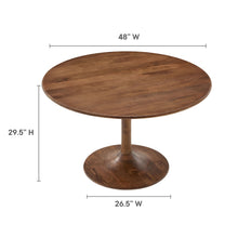 Load image into Gallery viewer, Lippa 48" Round Solid Wood Dining Table by Modway