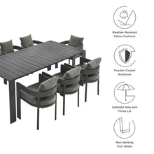 Load image into Gallery viewer, Tahoe 9-Piece Outdoor Patio Aluminum Dining Set by Modway