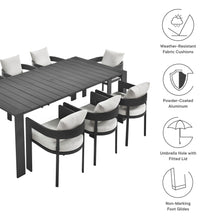 Load image into Gallery viewer, Tahoe 9-Piece Outdoor Patio Aluminum Dining Set by Modway