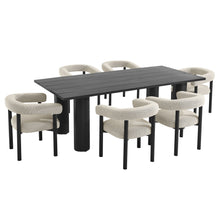 Load image into Gallery viewer, Nautica 7-Piece Rectangular Outdoor Patio Aluminum Dining Table and Chairs Set by Modway