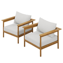 Load image into Gallery viewer, Wren Outdoor Patio Teak Wood Armchair Set of 2 by Modway