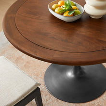 Load image into Gallery viewer, Lippa 48" Round Pedestal Solid Wood and Metal Dining Table by Modway