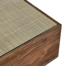 Load image into Gallery viewer, Truett Square Wood Rattan Coffee Table by Modway