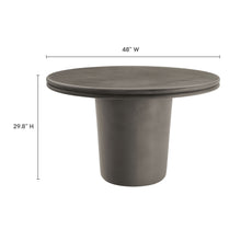 Load image into Gallery viewer, Brion 48" Indoor - Outdoor Patio Concrete Round Dining Table by Modway