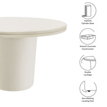 Load image into Gallery viewer, Brion 48" Indoor - Outdoor Patio Concrete Round Dining Table by Modway