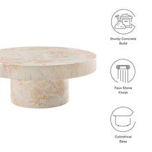 Load image into Gallery viewer, Alora Indoor - Outdoor Patio Concrete Round Coffee Table by Modway