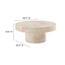 Load image into Gallery viewer, Alora Indoor - Outdoor Patio Concrete Round Coffee Table by Modway