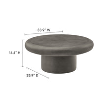 Load image into Gallery viewer, Argos Indoor - Outdoor Patio Concrete Round Coffee Table by Modway