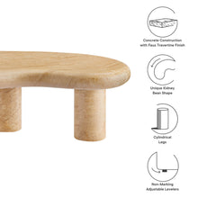 Load image into Gallery viewer, Elowen Indoor - Outdoor Patio Textured Faux Travertine Coffee Table by Modway