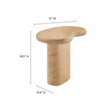 Load image into Gallery viewer, Elowen Indoor - Outdoor Patio Textured Faux Travertine Side Table by Modway