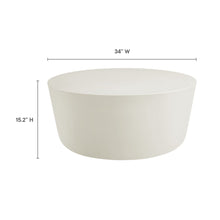 Load image into Gallery viewer, Brion Round Indoor - Outdoor Patio Concrete Coffee Table by Modway