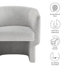 Load image into Gallery viewer, Muse Boucle Fabric Barrel Accent Chair by Modway