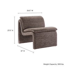 Load image into Gallery viewer, Dune Boucle Upholstered Armless Accent Chair by Modway