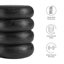 Load image into Gallery viewer, Ellery Round Stacked Wood Side Table by Modway