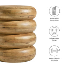 Load image into Gallery viewer, Ellery Round Stacked Wood Side Table by Modway