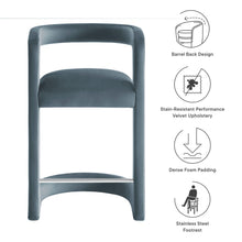 Load image into Gallery viewer, Winslow Performance Velvet Counter Stool by Modway