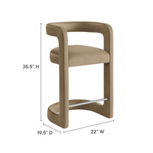 Load image into Gallery viewer, Winslow Performance Velvet Counter Stool by Modway