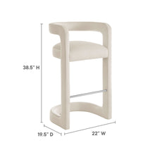 Load image into Gallery viewer, Winslow Performance Velvet Bar Stool by Modway