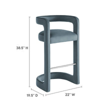 Load image into Gallery viewer, Winslow Performance Velvet Bar Stool by Modway