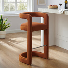 Load image into Gallery viewer, Winslow Performance Velvet Bar Stool by Modway