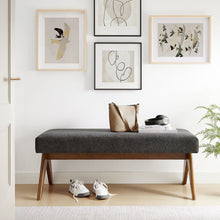 Load image into Gallery viewer, Lyra 47" Fabric Upholstered Bench by Modway