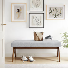 Load image into Gallery viewer, Lyra 47" Fabric Upholstered Bench by Modway