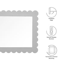 Load image into Gallery viewer, Emmeline Scalloped Rectangle Wall Mirror by Modway