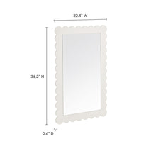 Load image into Gallery viewer, Emmeline Scalloped Rectangle Wall Mirror by Modway