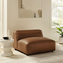 Load image into Gallery viewer, Auren Upholstered Vegan Leather Modular Armless Chair by Modway