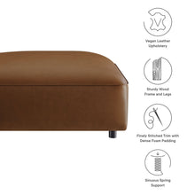 Load image into Gallery viewer, Auren Upholstered Vegan Leather Ottoman by Modway