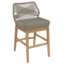 Load image into Gallery viewer, Wellspring Outdoor Patio Teak and Rope Counter Stool by Modway