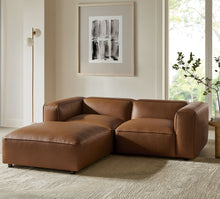 Load image into Gallery viewer, Auren 3-Piece Upholstered Vegan Leather Modular Loveseat with Ottoman by Modway