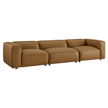 Load image into Gallery viewer, Auren 3-Piece Upholstered Vegan Leather Modular Sofa by Modway