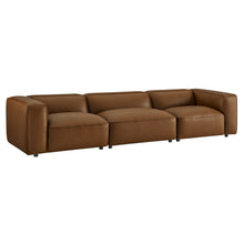 Load image into Gallery viewer, Auren 3-Piece Upholstered Vegan Leather Modular Sofa by Modway