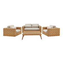 Load image into Gallery viewer, Thames 4-Piece Outdoor Patio Wicker Outdoor Patio Rattan Furniture Set by Modway