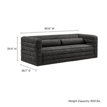 Load image into Gallery viewer, Relle Channel Tufted Boucle Upholstered Sofa by Modway