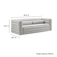Load image into Gallery viewer, Relle Channel Tufted Boucle Upholstered Sofa by Modway