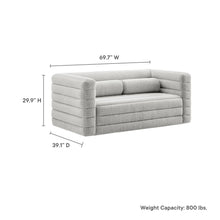 Load image into Gallery viewer, Relle Channel Tufted Boucle Upholstered Loveseat by Modway