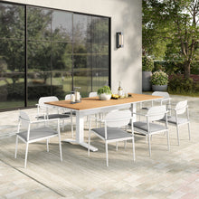 Load image into Gallery viewer, Aeris 9-Piece Outdoor Patio Aluminum Dining Set by Modway