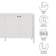 Load image into Gallery viewer, Emmeline 66" 4-Door Scalloped Sideboard Cabinet by Modway