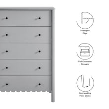 Load image into Gallery viewer, Emmeline Scalloped 5-Drawer Chest by Modway