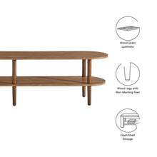 Load image into Gallery viewer, Torus Oval Wood TV Stand by Modway